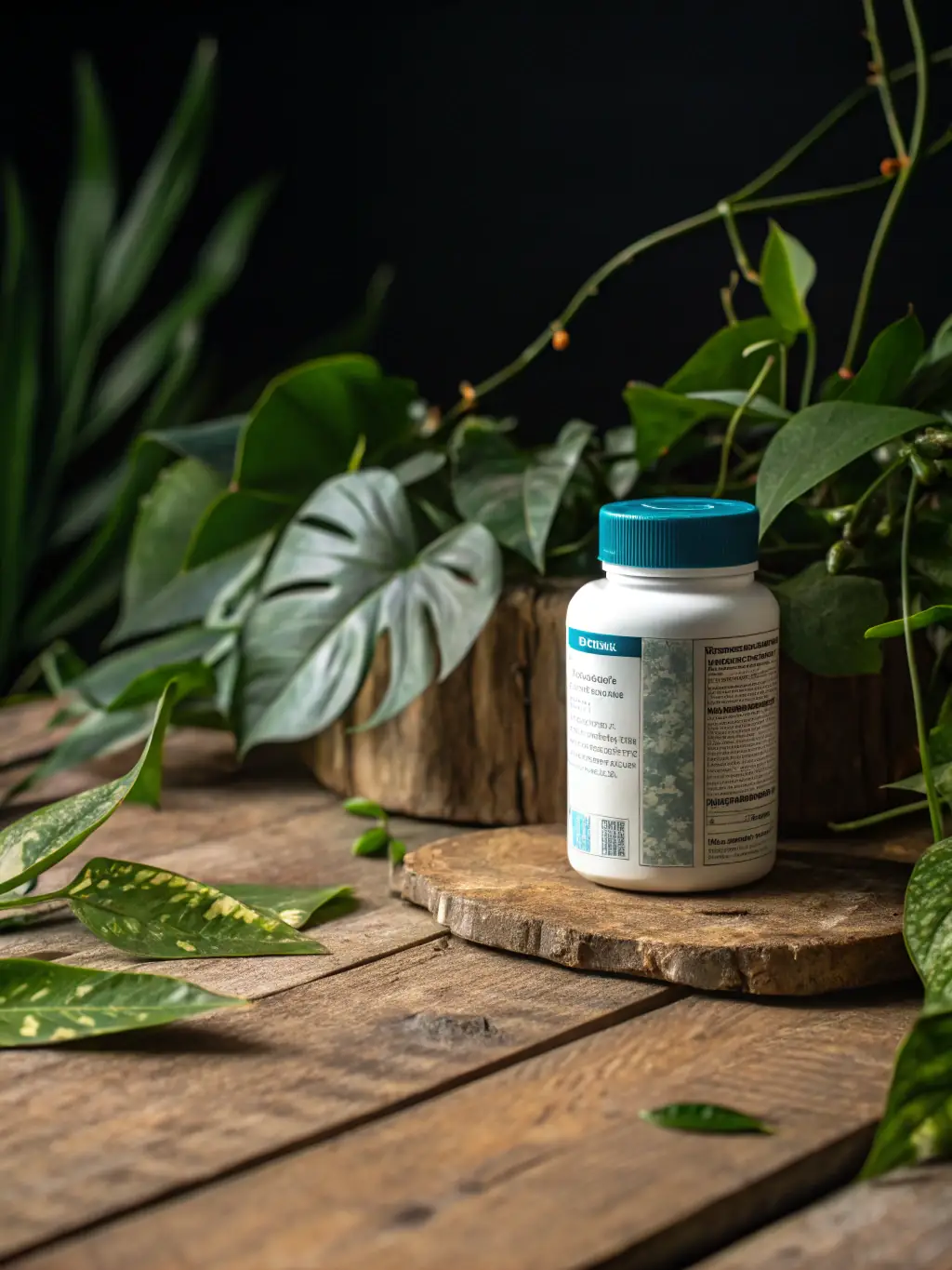 Close-up of Veteran-Owned Magnesium & Zinc Complex bottle, showcasing the label and capsule details, emphasizing the purity and effectiveness of the mineral supplement.